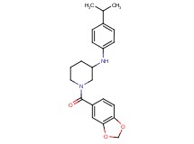 1-(1,3-benzodioxol-5-ylcarbonyl)-N-(4-isopropylphenyl)-3-piperidinamine