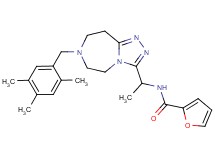 N-{1-[7-(2,4,5-trimethylbenzyl)-6,7,8,9-tetrahydro-5H-[1,2,4]triazolo[4,3-d][1,4]diazepin-3-yl]ethyl}-2-furamide