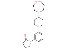 1-{3-[4-(1,4-oxazepan-4-yl)-1-piperidinyl]phenyl}-2-pyrrolidinone