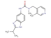 N'-(2-isopropyl-1H-benzimidazol-5-yl)-N-methyl-N-[(3-methylpyridin-4-yl)methyl]urea