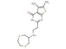2-[2-(1,4-dithiepan-6-ylamino)ethyl]-5,6-dimethylthieno[2,3-d]pyrimidin-4(3H)-one