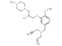 1-(5-{[allyl(2-propyn-1-yl)amino]methyl}-2-methoxyphenoxy)-3-(4-methyl-1-piperazinyl)-2-propanol