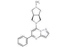 7-[(3aR*,6aS*)-5-methylhexahydropyrrolo[3,4-c]pyrrol-2(1H)-yl]-5-phenylpyrazolo[1,5-a]pyrimidine