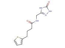 N-[(5-oxo-4,5-dihydro-1H-1,2,4-triazol-3-yl)methyl]-4-(2-thienyl)butanamide