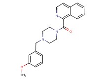 1-{[4-(3-methoxybenzyl)-1-piperazinyl]carbonyl}isoquinoline trifluoroacetate