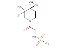 N-{2-[(4S)-4-hydroxy-3,3,4-trimethyl-1-piperidinyl]-2-oxoethyl}methanesulfonamide