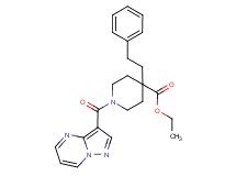 ethyl 4-(2-phenylethyl)-1-(pyrazolo[1,5-a]pyrimidin-3-ylcarbonyl)-4-piperidinecarboxylate