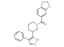 1-(1,3-benzodioxol-5-ylcarbonyl)-3-(4-phenyl-1H-pyrazol-5-yl)piperidine