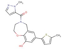 4-[(1-methyl-1H-pyrazol-5-yl)carbonyl]-7-(5-methyl-2-thienyl)-2,3,4,5-tetrahydro-1,4-benzoxazepin-9-ol