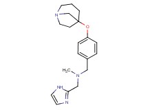 1-[4-(1-azabicyclo[3.2.1]oct-5-yloxy)phenyl]-N-(1H-imidazol-2-ylmethyl)-N-methylmethanamine