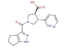 (3S*,4R*)-4-pyridin-3-yl-1-(1,4,5,6-tetrahydrocyclopenta[c]pyrazol-3-ylcarbonyl)pyrrolidine-3-carboxylic acid