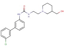 N-(3'-chlorobiphenyl-3-yl)-N'-{2-[3-(hydroxymethyl)piperidin-1-yl]ethyl}urea
