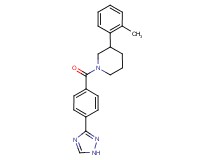 3-(2-methylphenyl)-1-[4-(1H-1,2,4-triazol-3-yl)benzoyl]piperidine