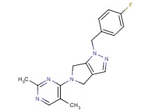 5-(2,5-dimethylpyrimidin-4-yl)-1-(4-fluorobenzyl)-1,4,5,6-tetrahydropyrrolo[3,4-c]pyrazole
