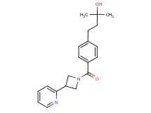 2-methyl-4-(4-{[3-(2-pyridinyl)-1-azetidinyl]carbonyl}phenyl)-2-butanol