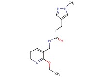N-[(2-ethoxypyridin-3-yl)methyl]-3-(1-methyl-1H-pyrazol-4-yl)propanamide
