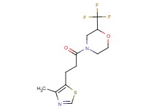 4-[3-(4-methyl-1,3-thiazol-5-yl)propanoyl]-2-(trifluoromethyl)morpholine