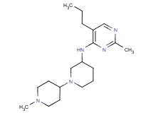 1'-methyl-N-(2-methyl-5-propyl-4-pyrimidinyl)-1,4'-bipiperidin-3-amine