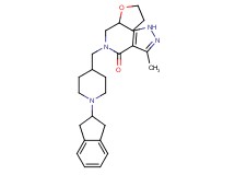 N-{[1-(2,3-dihydro-1H-inden-2-yl)-4-piperidinyl]methyl}-3-methyl-N-(tetrahydro-2-furanylmethyl)-1H-pyrazole-4-carboxamide
