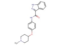 N-{4-[(1-methyl-4-piperidinyl)oxy]phenyl}-1H-indazole-3-carboxamide trifluoroacetate