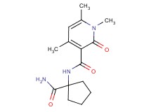 N-[1-(aminocarbonyl)cyclopentyl]-1,4,6-trimethyl-2-oxo-1,2-dihydropyridine-3-carboxamide