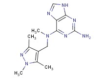 N~6~-methyl-N~6~-[(1,3,5-trimethyl-1H-pyrazol-4-yl)methyl]-9H-purine-2,6-diamine