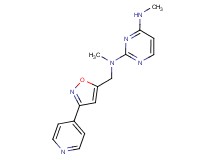 N~2~,N~4~-dimethyl-N~2~-[(3-pyridin-4-ylisoxazol-5-yl)methyl]pyrimidine-2,4-diamine