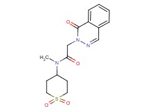 N-(1,1-dioxidotetrahydro-2H-thiopyran-4-yl)-N-methyl-2-(1-oxo-2(1H)-phthalazinyl)acetamide