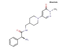 (2S)-2-amino-N-{[1-(1-methyl-6-oxo-1,6-dihydro-4-pyridazinyl)-4-piperidinyl]methyl}-2-phenylacetamide hydrochloride