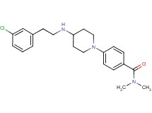 4-(4-{[2-(3-chlorophenyl)ethyl]amino}-1-piperidinyl)-N,N-dimethylbenzamide