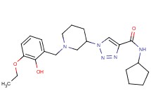 N-cyclopentyl-1-[1-(3-ethoxy-2-hydroxybenzyl)-3-piperidinyl]-1H-1,2,3-triazole-4-carboxamide