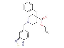 ethyl 1-(2,1,3-benzothiadiazol-5-ylmethyl)-4-benzyl-4-piperidinecarboxylate