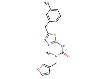 N-(3-furylmethyl)-N-methyl-N'-[5-(3-methylbenzyl)-1,3,4-thiadiazol-2-yl]urea