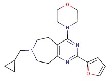 7-(cyclopropylmethyl)-2-(2-furyl)-4-morpholin-4-yl-6,7,8,9-tetrahydro-5H-pyrimido[4,5-d]azepine