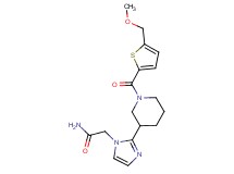 2-[2-(1-{[5-(methoxymethyl)-2-thienyl]carbonyl}-3-piperidinyl)-1H-imidazol-1-yl]acetamide