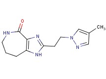 2-[2-(4-methyl-1H-pyrazol-1-yl)ethyl]-5,6,7,8-tetrahydroimidazo[4,5-c]azepin-4(1H)-one