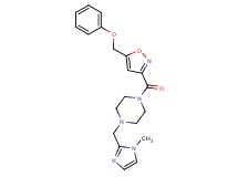 1-[(1-methyl-1H-imidazol-2-yl)methyl]-4-{[5-(phenoxymethyl)-3-isoxazolyl]carbonyl}piperazine