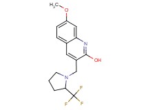 7-methoxy-3-{[2-(trifluoromethyl)-1-pyrrolidinyl]methyl}-2-quinolinol