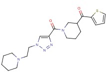 [1-({1-[2-(1-piperidinyl)ethyl]-1H-1,2,3-triazol-4-yl}carbonyl)-3-piperidinyl](2-thienyl)methanone