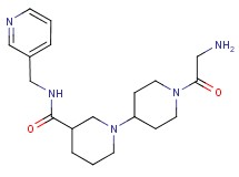 1'-glycyl-N-(3-pyridinylmethyl)-1,4'-bipiperidine-3-carboxamide dihydrochloride
