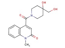 4-{[4-hydroxy-4-(hydroxymethyl)piperidin-1-yl]carbonyl}-1-methylquinolin-2(1H)-one
