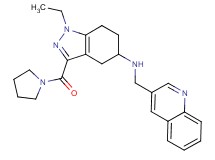 1-ethyl-3-(1-pyrrolidinylcarbonyl)-N-(3-quinolinylmethyl)-4,5,6,7-tetrahydro-1H-indazol-5-amine