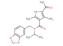 5-acetyl-N-(1,3-benzodioxol-5-ylmethyl)-N-isopropyl-2,4-dimethyl-1H-pyrrole-3-carboxamide