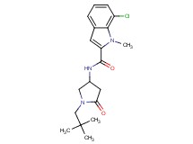 7-chloro-N-[1-(2,2-dimethylpropyl)-5-oxopyrrolidin-3-yl]-1-methyl-1H-indole-2-carboxamide
