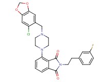 4-{4-[(6-chloro-1,3-benzodioxol-5-yl)methyl]-1-piperazinyl}-2-[2-(3-fluorophenyl)ethyl]-1H-isoindole-1,3(2H)-dione