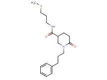 N-[3-(methylthio)propyl]-6-oxo-1-(3-phenylpropyl)-3-piperidinecarboxamide