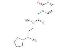 N-{2-[cyclopentyl(methyl)amino]ethyl}-N-methyl-2-(2-oxopyrimidin-1(2H)-yl)acetamide