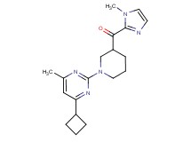 [1-(4-cyclobutyl-6-methyl-2-pyrimidinyl)-3-piperidinyl](1-methyl-1H-imidazol-2-yl)methanone