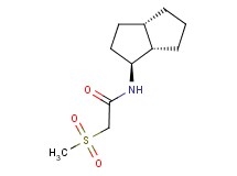 2-(methylsulfonyl)-N-[(1S*,3aS*,6aS*)-octahydropentalen-1-yl]acetamide