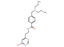 4-[(dipropylamino)methyl]-N-[2-(6-hydroxypyrimidin-4-yl)ethyl]benzamide